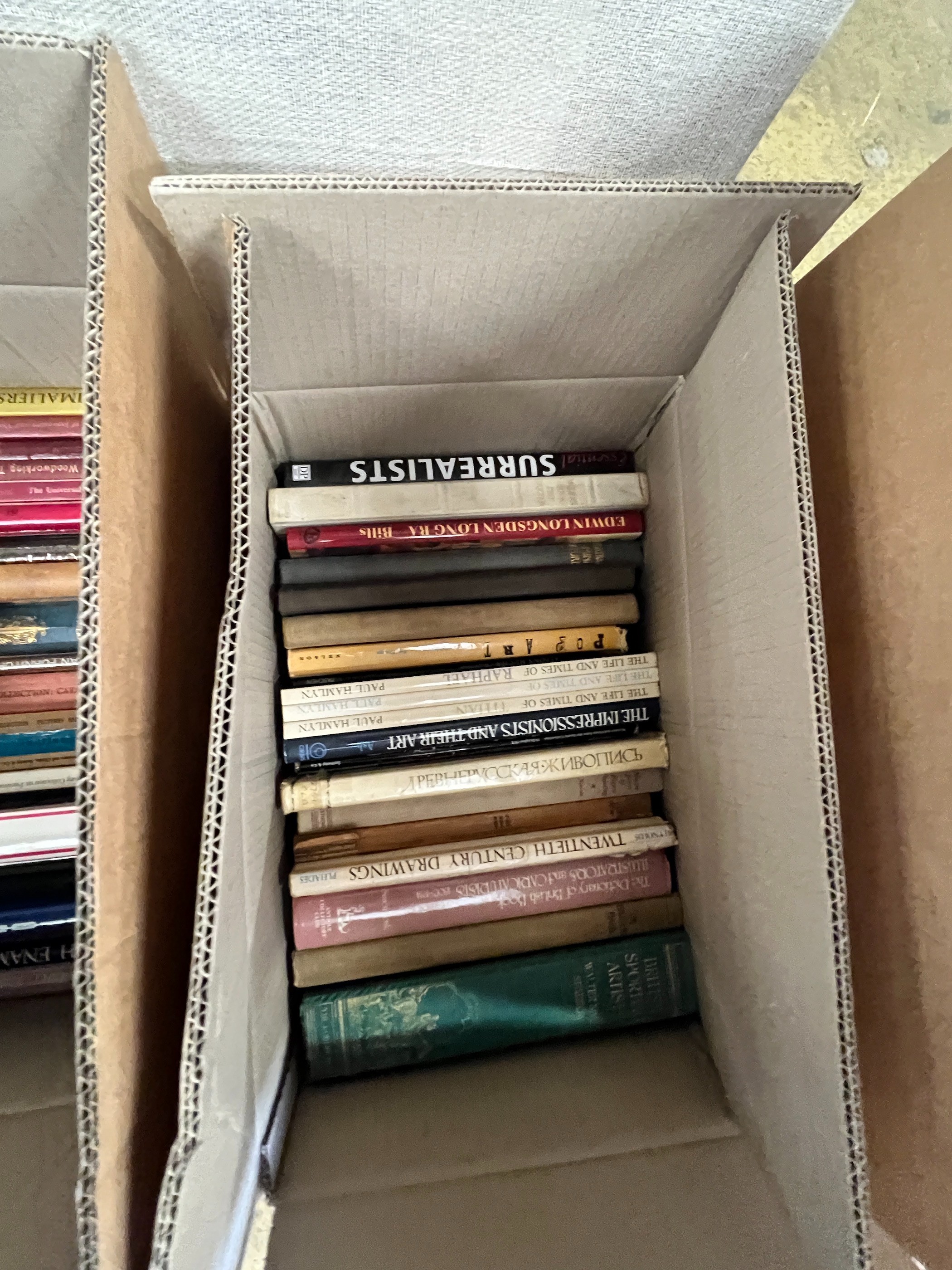 Six boxes of assorted books, mainly fine art reference